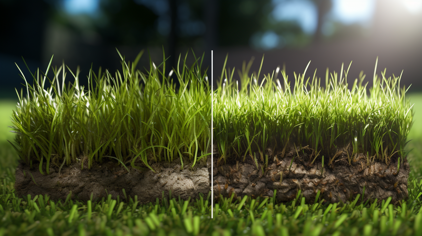 The Effects of Lawn Aeration on Grass Root Systems